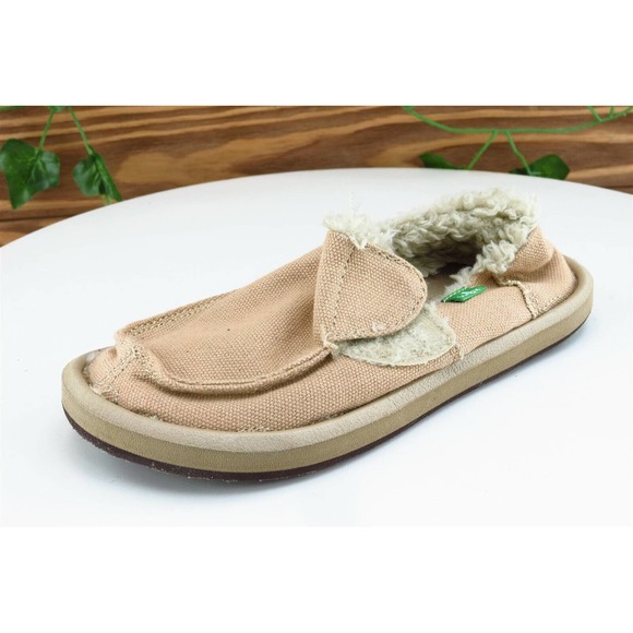 Sanuk Toddler Boys 10 Medium Brown‎ Flats Fabric - Picture 1 of 8